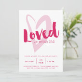 Christliche Valentinstag-Party Einladung (Stehend Vorderseite)