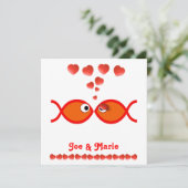 Christliche Valentinsymbole - Orange v1 Feiertagskarte (Stehend Vorderseite)