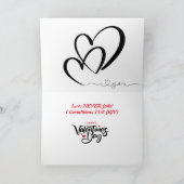 Christliche Valentintagskarte Feiertagskarte (Innenseite)