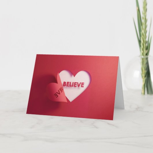 Christliche Valentintagskarte Feiertagskarte (Vorderseite)