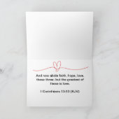 Christliche Valentintagskarte Karte (Innenseite)