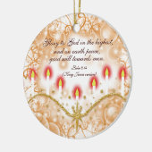 Christliche Vers Weihnachtskerzen Keramik Ornament (Links)