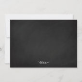 Christliche Verse Abschluss Chalkboard Foto Einladung (Rückseite)