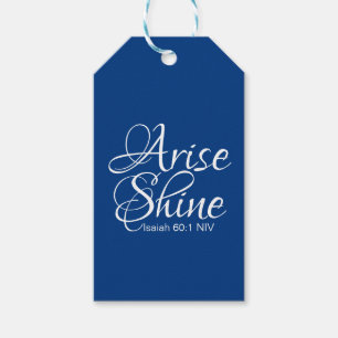 Christliche Verse Blauer Anfall und Shine Geschenkanhänger