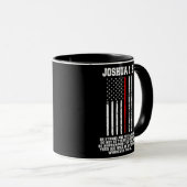 Christliche Verse der Feuerwehrbibel der dünnen ro Tasse (VorderseiteRechts)