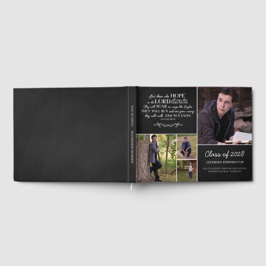 Christliche Verse Foto Collage Abschluss Gästebuch (Voll)