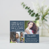 Christliche Verse Foto Collage Abschluss Postkarte (Stehend Vorderseite)