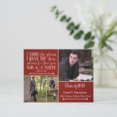 Christliche Verse Foto Collage Abschluss Postkarte (Stehend Vorderseite)