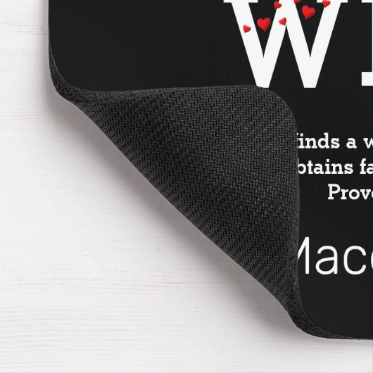 Christliche Verse | I LIEBE MEINE EHEFRAU Mousepad (Ecke)