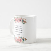 Christliche Verse Kaffeetasse (Vorderseite Links)