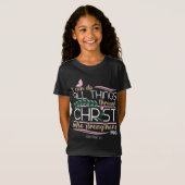 Christliche Verse Philippinen 4:13 T-Shirt (Vorne ganz)