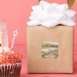 Christliche Verse Quadratischer Aufkleber