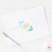 Christliche Verse Quadratischer Aufkleber (Umschlag)