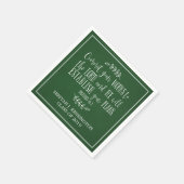 Christliche Verse Typografie Grüner Abschluss Serviette (Ecke)