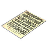 Christliche versteckte Nachricht KIND AM MEISTEN G Notizblock (Linke Seite)