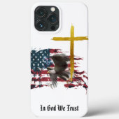 *~* Christliche Veteran Patriotic Eagle Flag AP16 Case-Mate iPhone Hülle (Rückseite)