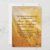 Christliche Vintage Hochzeit Einladung (Rückseite)