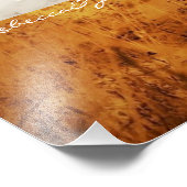 Christliche Vintage Langlaufhochzeit Fotodruck (Ecke)