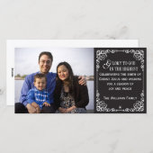 Christliche Vintage Tafel-WeihnachtsFoto-Karten Feiertagskarte (Vorne/Hinten)