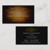 Christliche Visitenkarte (Vorne/Hinten)