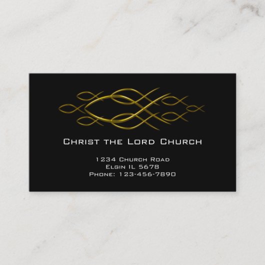 Christliche Visitenkarte (Vorderseite)