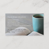 Christliche Visitenkarte der Bibelstudiengruppe (Rückseite)