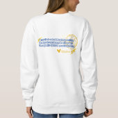 Christliche Volleyball-Mama vorne hinten Sweatshirt (Rückseite)