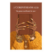 Christliche Wall Art | Bibelschrift Fotodruck (Vorne)