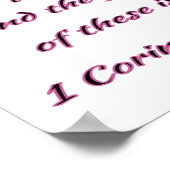 Christliche Wall Art Faith, Hope and Liebe Poster (Ecke)