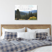 Christliche Wall Art Mountain View Vertrauen in de Leinwanddruck (Insitu (Schlafzimmer))