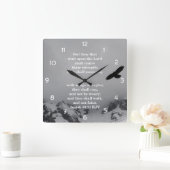 Christliche Wall Clock - Isaiah 40:31 Quadratische Wanduhr (Zuhause)