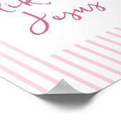 Christliche Wand Art Deco Rosa Girl Room Poster (Ecke)