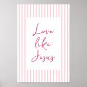 Christliche Wand Art Deco Rosa Girl Room Poster (Vorne)