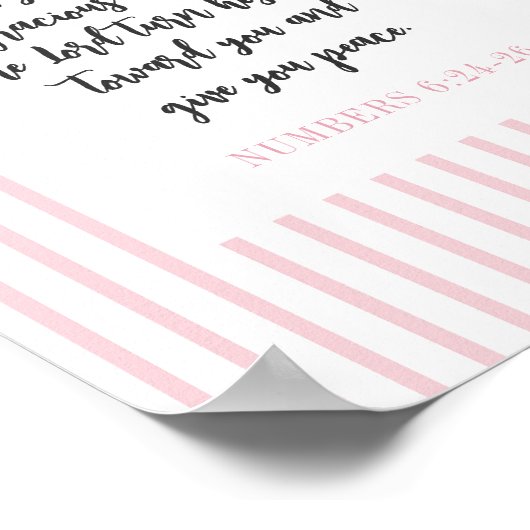 Christliche Wand Art Deco Rosa Girl Room Poster (Ecke)