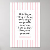 Christliche Wand Art Deco Rosa Girl Room Poster (Vorne)