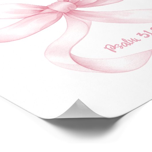 Christliche Wand Art Deco Rosa Girl Room Poster (Ecke)