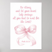 Christliche Wand Art Deco Rosa Girl Room Poster (Vorne)