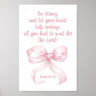 Christliche Wand Art Deco Rosa Girl Room Poster