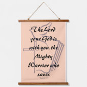 Christliche Wandkunst mit Zephanja 3:17 (Vorderseite 2)