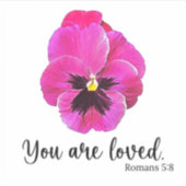 Christliche Wasserfarben Aufkleber (Vorderseite)