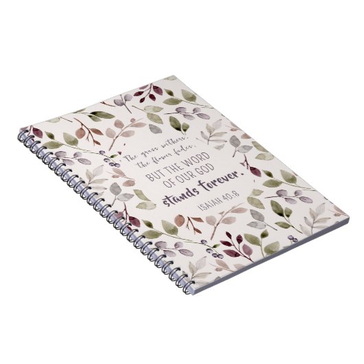 Christliche Wasserfarben-Fallleaf-Musterschrift Notizblock (Rechte Seite)