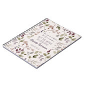 Christliche Wasserfarben-Fallleaf-Musterschrift Notizblock (Linke Seite)