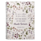 Christliche Wasserfarben-Fallleaf-Musterschrift Notizblock (Vorderseite)