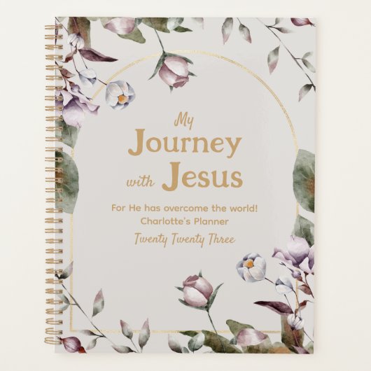 Christliche Wasserfarben Planer (Vorderseite)