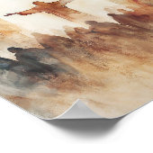 Christliche Wasserfarbenmauer Art Jesus Gottesdien Poster (Ecke)