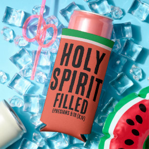Christliche Wassermelone "HOLY SPIRIT Filed" (rosa Selters Dosenkühler