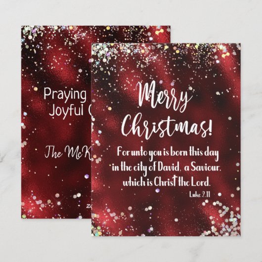 Christliche Weihnachten (Vorne/Hinten)