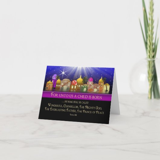 Christliche Weihnachten - Bethlehem Isaiah 9:6 - S (Vorderseite)