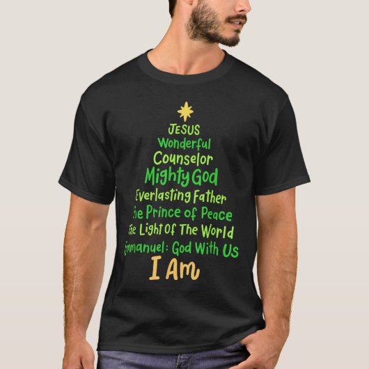 Christliche Weihnachten Jesus Bibel Namen Weihnach T-Shirt (Vorderseite)