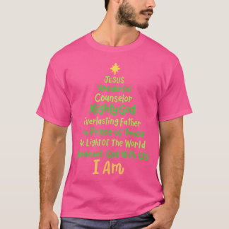 Christliche Weihnachten Jesus Bibel Namen Weihnach T-Shirt